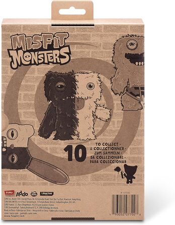 Мяка іграшка Fuggler Misfit Monsters 23 см, Серія 1 від ZURU (Граф Андеру Макгу та Грін Грін - зелений та ліловий з довгим кучерявим хутром)