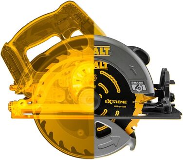 Акумуляторна портативна дискова пила Dewalt, 54 В, Flexvolt, , DCS575NT-XJ