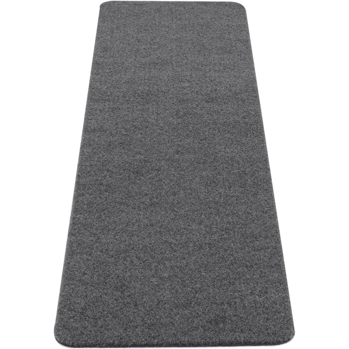 Самоклеючих сходинок, прямокутний килим для сходів у приміщенні, нековзний та шумопоглинаючий, поліестеровий килим для сходів, який можна прати та різати, 20,3x76 см (сірий), 15