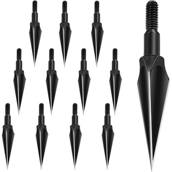 Мисливські наконечники KURUGEILI 3-лезові, вкручувані, 125 гран — 12 шт.