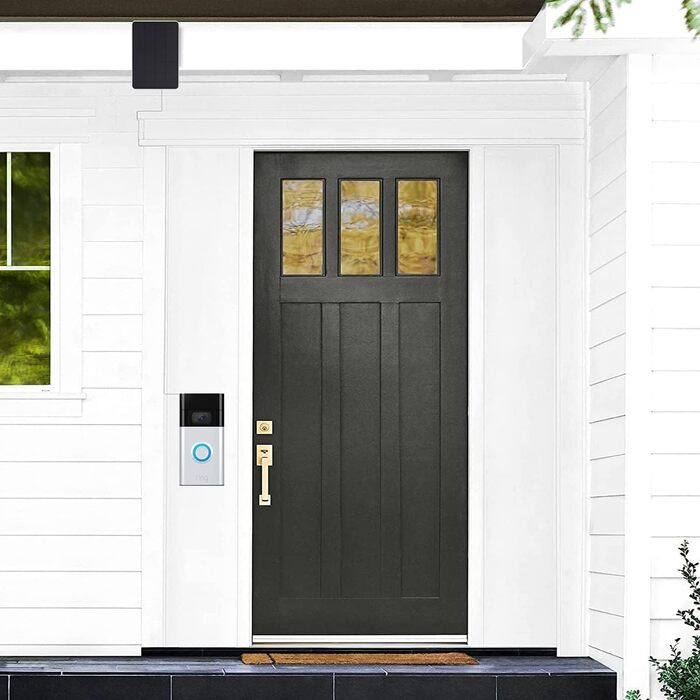 Сонячний зарядний пристрій для відеодзвінка Ring (2-го покоління версія 2020 року), білий (чорний)