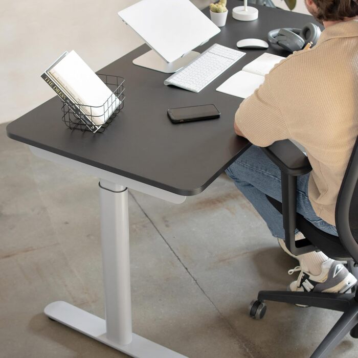 Каркас столу з регулюванням висоти, каркас столу з електричним регулюванням висоти, сертифікований TV, стіл з регулюванням висоти та подвійною моторною системою, 7-річна гарантія, платиново-сірий