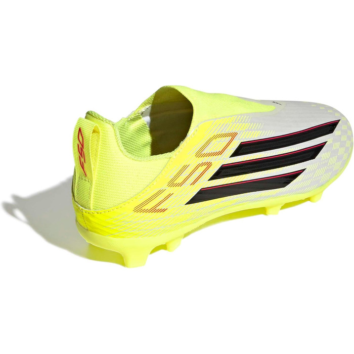Футбольні бутси adidas Unisex Kids F50 League Laceless FG/MG, дитячі, 38 EU Team, Solar Yellow 2 Core Black, Lucid Red