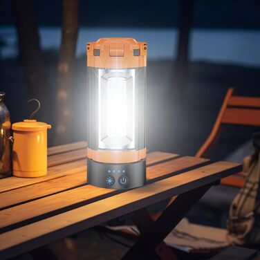 Магнітний ліхтар для кемпінгу - телескопічна конструкція штатива, акумулятор 10000 мАг, регульована яскравість, зовнішній світлодіодний робочий ліхтар, портативний ліхтар із зарядкою через USB, ідеально підходить для риболовлі та