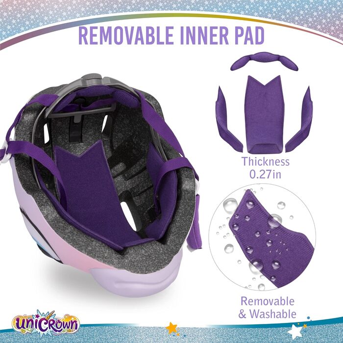 Дитячий велосипедний шолом - 3D шолом єдинорога та шолом акули для дівчаток, хлопчиків 3-8 років, регульований дитячий шолом для в