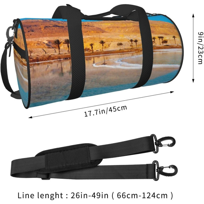 Спортивна сумка, дорожня сумка, пляжна сумка, з принтом, сумка на нічліг, чорна, універсальний розмір, сумка для подорожей