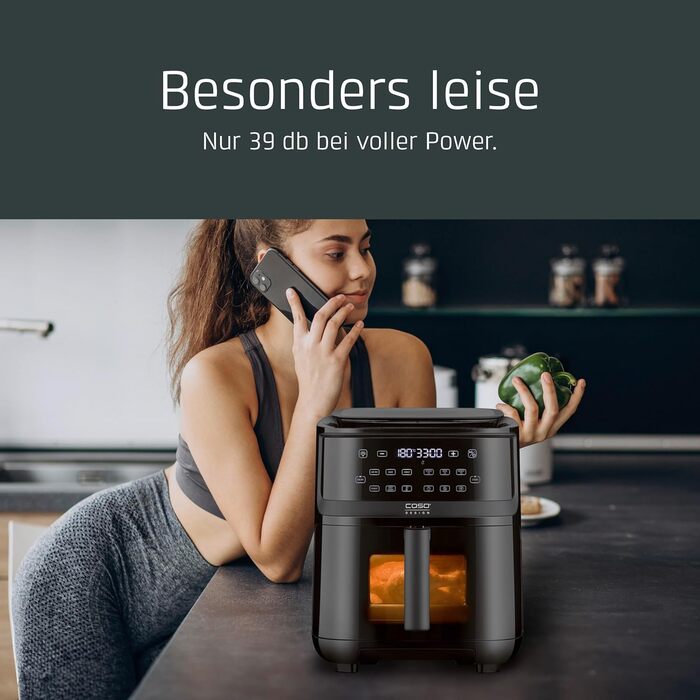 Фритюрниця та пароварка - їжа буде хрусткою зовні та соковитою всередині, дуже великий об'єм кошика 7 літрів, пароварка та фритюрниця, фритюрниця без олії/жиру, 700 -