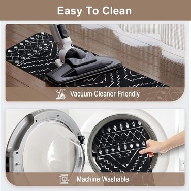 Сходинки OJIA, нековзні, килимок у тон для дерев&39яних сходинок, квадратні сходинки Capet, гумова підкладка, доріжка для сходів, нековзний килимок для сходової площадки, 81,3 x 81,3 см (прямокутні), чорний/марокканський 1