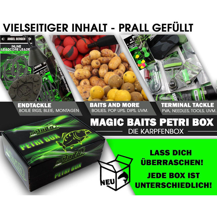 Чарівна коробка Петрі для приманок, коробка для коропа, рибальська коробка, промо-коробка, подарункова риболовля, рибальські аксесуари