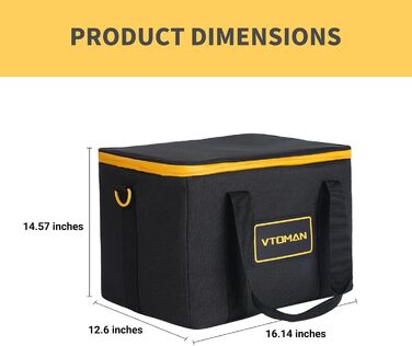 Сумка для перенесення VTOMAN для портативної електростанції, чорна (портативна електростанція не входить до комплекту) Сумка для перенесення FlashSpeed