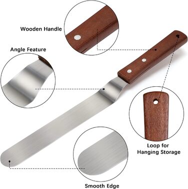 Кутова піддон, 4 шт. Кутові піддони для торта Набір малих і довгих розкиданих піддонів з нержавіючої сталі, професійний ніж для то