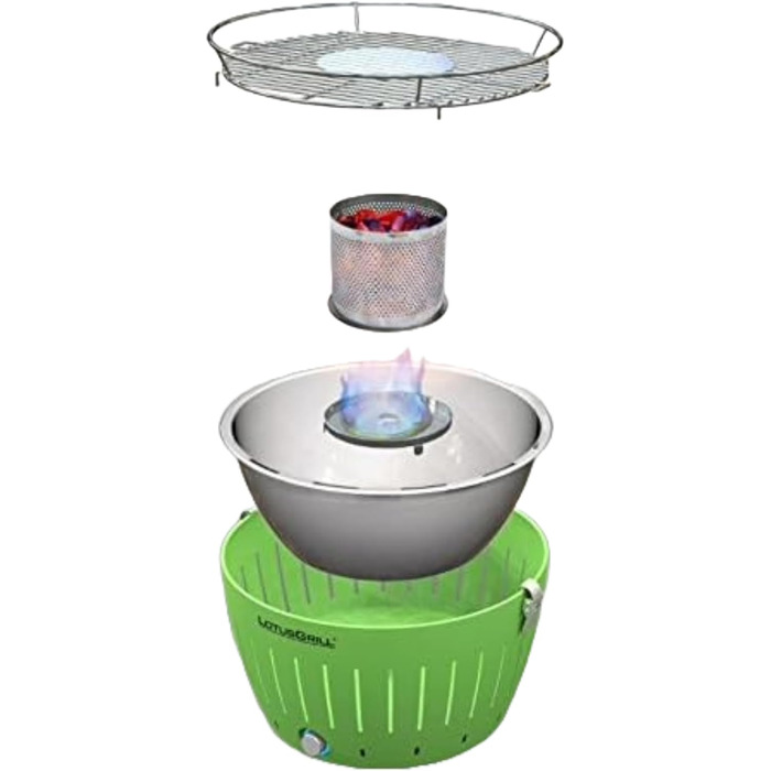 Вугільний гриль/настільний гриль з низьким рівнем димлення та USB-підключенням, 435