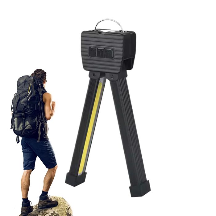 Фітнес-лампа портативна, складана лампа для позування, 7 рівнів затемнення, водонепроникний ліхтарик, конструкція з гачком, акумуляторна фітнес-лампа для бодібілдингу, сценічних виступів, тренувань, кемпінгу