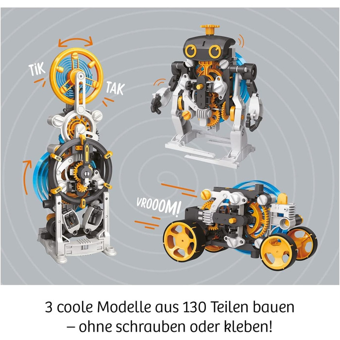 Набір для експериментів Mechanical Power KOSMOS, моделі на спіральній пружині