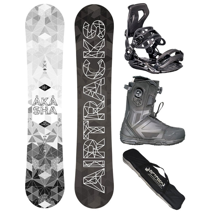 Комплект для сноуборду Airtracks Akasha Wide Hybrid Rocker черевик для сноуборду Master черевики для сноуборду сумка SB 152 157 159 162 см, черевики для сноуборду Master Pro Dual Atop 44