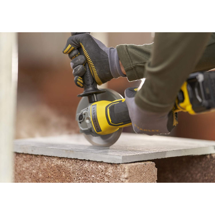 Акумуляторна кутова шліфувальна машина Stanley FatMax V20 SFMCG700B (18 В, діаметр диска 125 мм, безщітковий двигун, міцний литий