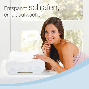 Подушка для шиї ELONEO, регульована жорсткість, регулювання висоти в 4 напрямках, тканина-спейсер 3D, подушка з піни з ефектом пам&39яті, включаючи клімат-чохол з алое вера, 60 x 35 см, в&39язкопружна піна