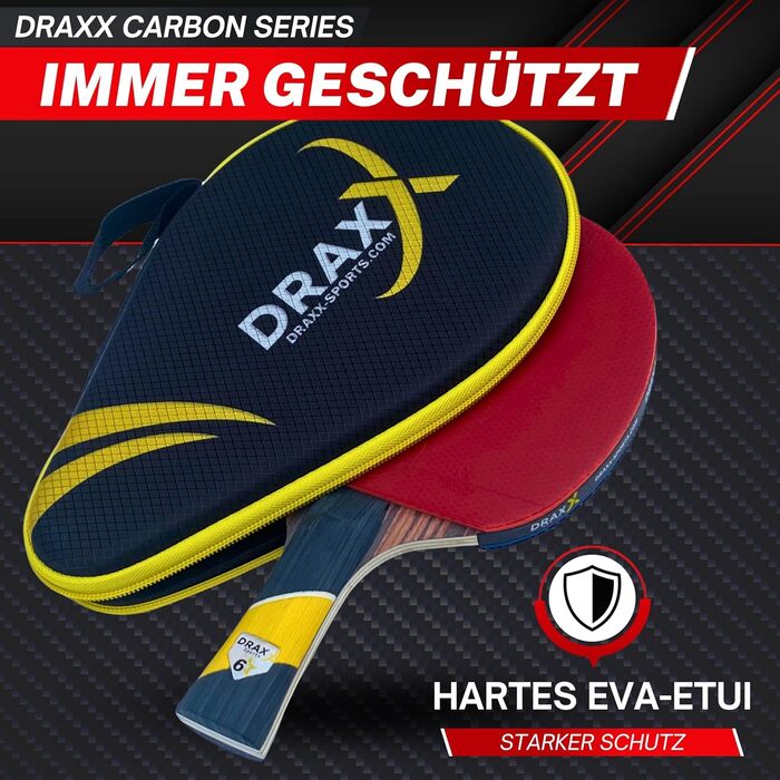 Тенісна бита DRAXX SPORTS Carbon 6 зірок — Високопродуктивний вибір для професіоналів