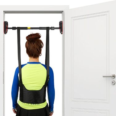 Ноші для спини, неопреновий пояс для поперекового тягування, комфортна декомпресія для розтягування спини (L)