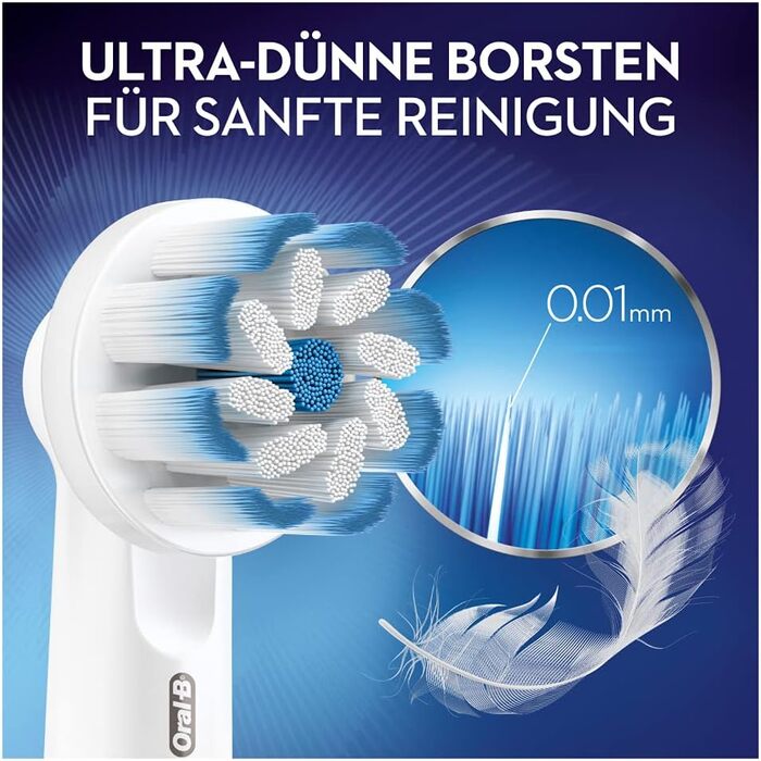 Щітки Oral-B Sensitive Clean для електричної зубної щітки, 8 шт. , дбайливе чищення зубів, ультратонка щетина, насадка для зубних щіток Oral-B