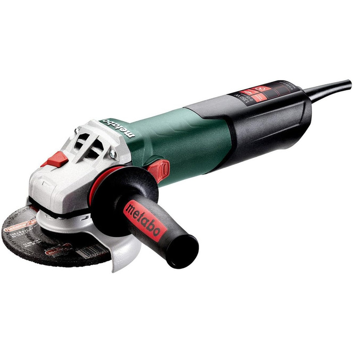 Кутова шліфувальна машина Metabo W 13-125 Quick (603627000) Картонна коробка, 1350 Вт, діаметр диска 125 мм, швидкість холостого х