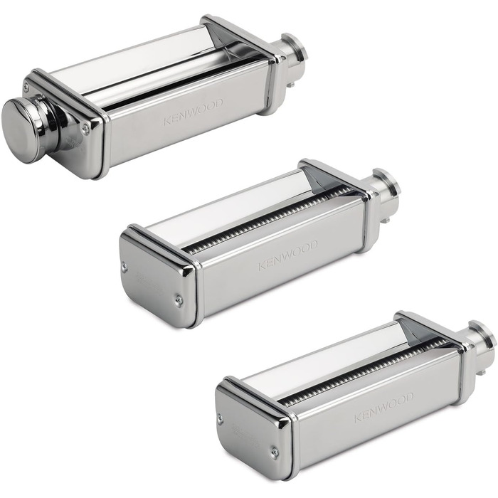 Кухонний комбайн Kenwood Titanium Chef Patissier XL KWL90.034SI (1400 Вт) з набором для кондитерів (4 предмети), сріблястий набір для приготування пасти MAX980ME з нержавіючої сталі