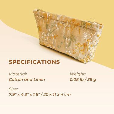 Косметичка з квітковим візерунком, вишита, вінтажний стиль, жакардова тканина, косметичка на блискавці, дорожня косметичка, подару