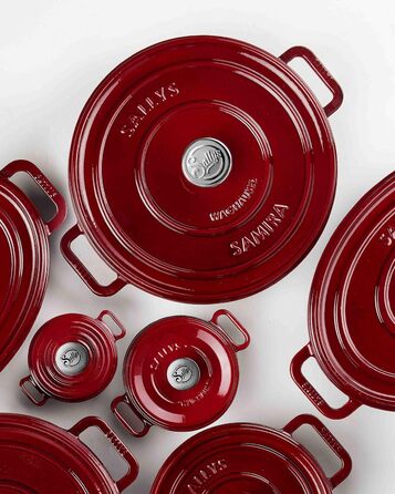 Чавунна каструля Sally's 'Samira deluxe - міцна та високоякісна перлина для ідеального приготування їжі - об'ємом 2,2 літра, для в