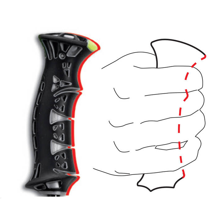 Палиці лижні Gabel HS-R Black/Red 130 (7009150091300)