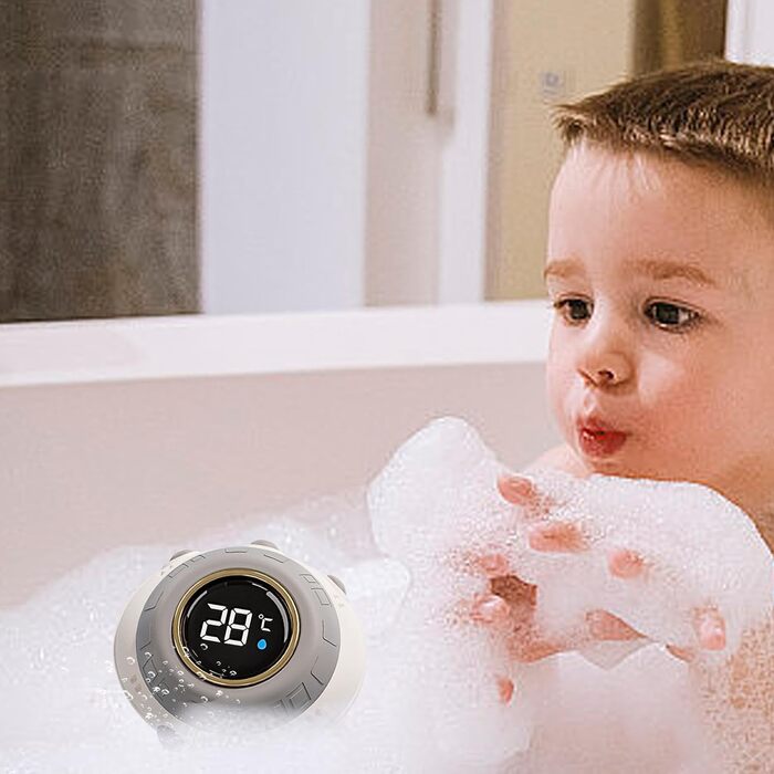 Термометр для ванни Teksome, цифрові термометри для ванни - вимірювач температури води - цифрові кімнатні термометри зі світлодіод