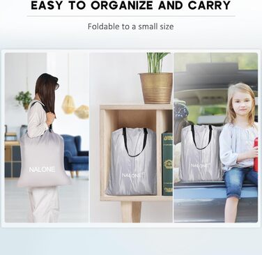 Надувний матрац NALONE для 2 осіб, самонадувальний матрац із вбудованим насосом, 203x152x46 см, надувається за 3 хвилини, надувний матрац для кемпінгу та домашнього використання