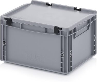 Євроконтейнер Auer Packaging Eurobox 40 х 30 х 23,5 см з відкидною кришкою з правилом вільного складання