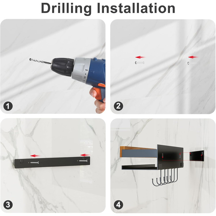 Дерев&39яна настінна підставка для спецій для кухні, підвішується на 6 гачках, вища та ширша, з горіховим покриттям. Органайзер для спецій, не потребує свердління, шурупи в комплекті.