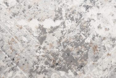 Килим з коротким ворсом Vintage Кремовий Білий Сірий Темно-сірий Дизайн рамки Використано Ефект Розмитий Розмитий Вітальня Спальня