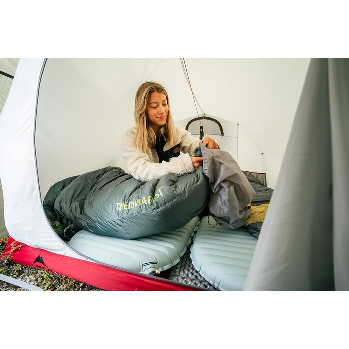 Надувний надлегкий килимок для сну, дуже теплий, колір Нептун, розмір RW (64 x 183 см)