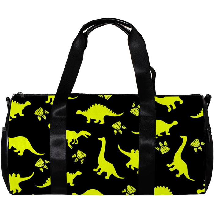 Спортивна сумка, маленька дорожня сумка, сумка для йоги, барвисті динозаври та лапки тварин, фітнес-сумка для активного відпочинку, ручна поклажа