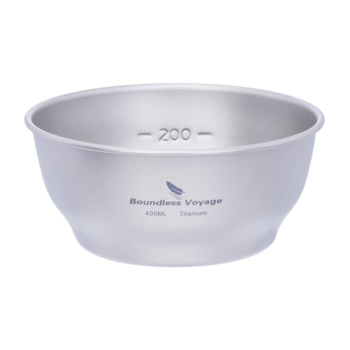 Мл титанова чаша-тарілка надлегка одностінна чаша-тарілка для кемпінгу на відкритому повітрі кухонне начиння з сумкою для перенесення Ti1105T Ti1105t-400 мл чаша, 400
