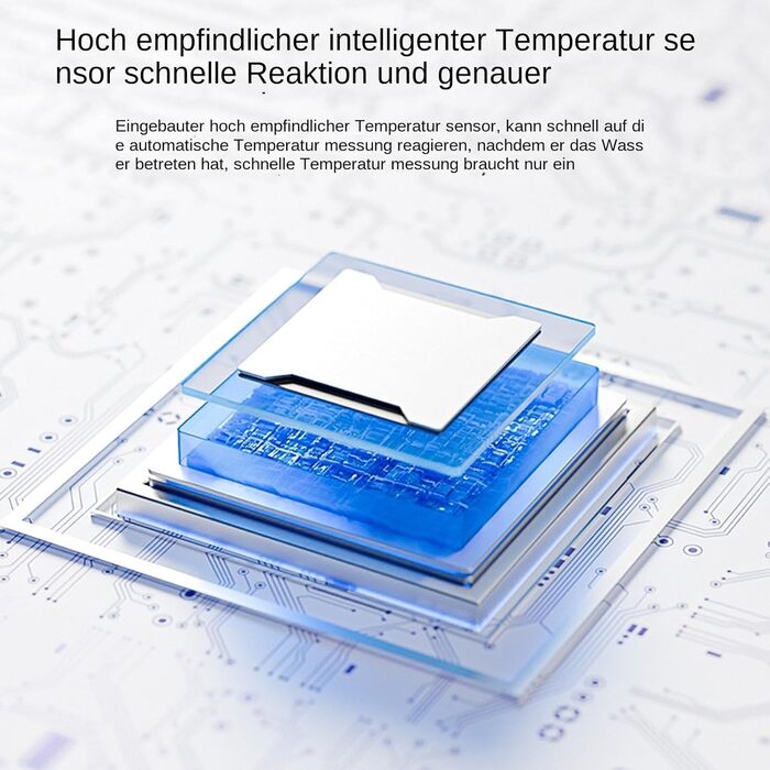 Термометр для ванни Teksome, цифрові термометри для ванни - вимірювач температури води - цифрові кімнатні термометри зі світлодіод