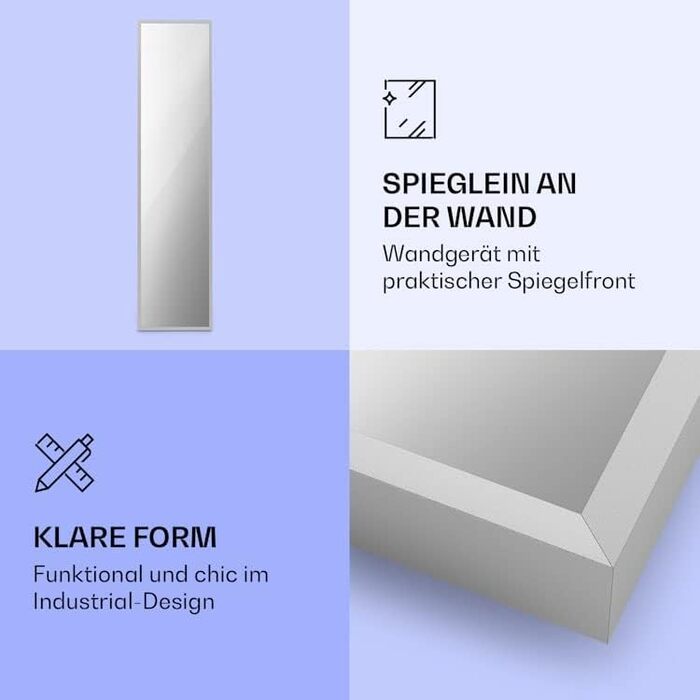 Інфрачервоний обігрівач Klarstein, інфрачервоний дзеркальний обігрівач, окремостоячий пристрій, інфрачервоний обігрівач з термостатом, обігрівач з датчиком відкритого вікна та керуванням за допомогою застосунку, обігрівач без CO2, інфрачервоний обігрівач 