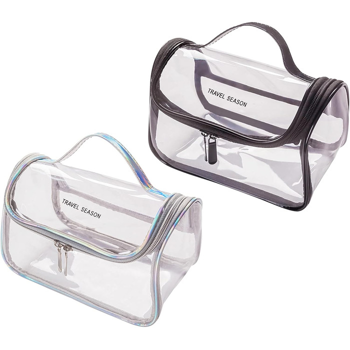 Жіноча косметичка, косметичка, туалетне приладдя, водонепроникна, портативна, подарунок для подорожей, сріблясто-сіра