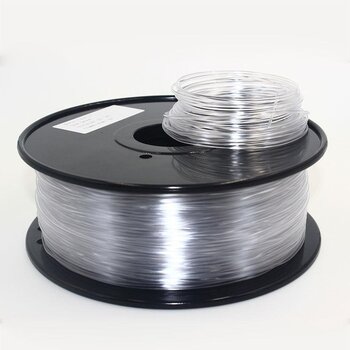 ПЕТГ-нитка для 3D-друку, діаметр 1.75 мм, бобіна 1 кг, прозора