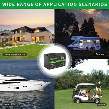 Розумний акумулятор 12V 100Ah LiFePO4 з Bluetooth, світлодіодним дисплеєм, вимикачем запуску та BMS, ідеальний літієвий акумулятор для автофургонів, гольф-карів, човнів та домашніх накопичувачів енергії. Розумний 12V 100AH Bluetooth