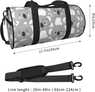 Спортивна сумка з милим малюнком коали, для фітнесу, подорожей та багажу. Велика дорожня сумка для чоловіків та жінок, ідеальна для коротких поїздок та вихідних.