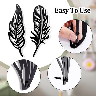 Чорна підвісна стіна Сучасне оздоблення стін Силует настінного мистецтва Металеві картини для дому Спальня Передпокій Вітальня Ван