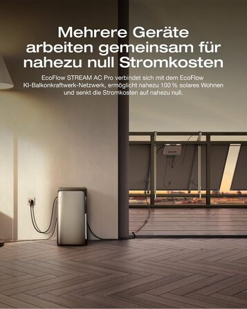 ПДВ, Балконна електростанція з накопичувачем, сонячний накопичувач 1,92 кВтгод, 100 сумісна з усіма балконними електростанціями, подвійні підключення змінного струму 2300 Вт, можливість розширення до 11,52 кВтгод, Plug&Play, IP65, TOU