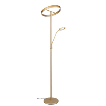 Стільовий торшер Trio Leuchten Willis 449510279, металевий, золотистий, 39 5.5 Вт LED, регульована колірна температура, диммер