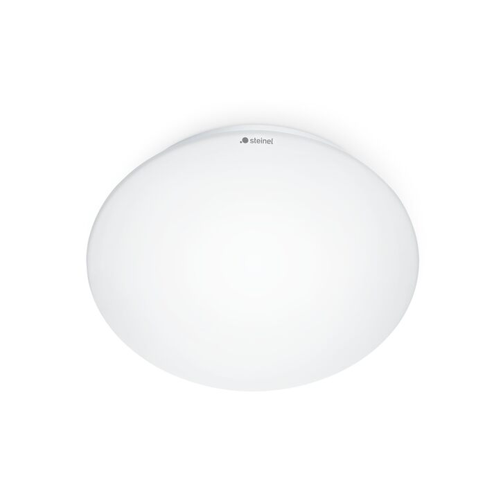 Стільовий LED-світильник Steinel RS 16 S з опаловим склом, білий, 9.3 Вт, настінний, з датчиком руху 360, радіус дії 3-8 м, 918 Лм, для коридору, скляний плафон