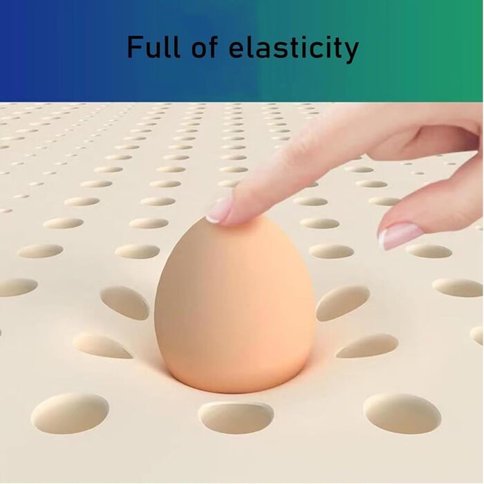 Латексний матрац 100 латексний середньої/м&39якості, 7 зон, ортопедичний матрац, знімний чохол, матрац з натурального латексу, 7,5 см, 3 дюйми, 120x180 см (47x71 дюйм)