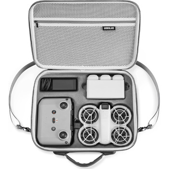 Чохол для DJI Neo Fly More Combo, портативний поліуретановий захисний чохол для аксесуарів DJI Neo, сумісний з пультом дистанційного керування RC-N3, інтелектуальна польотна батарея Neo, двостороння зарядна станція