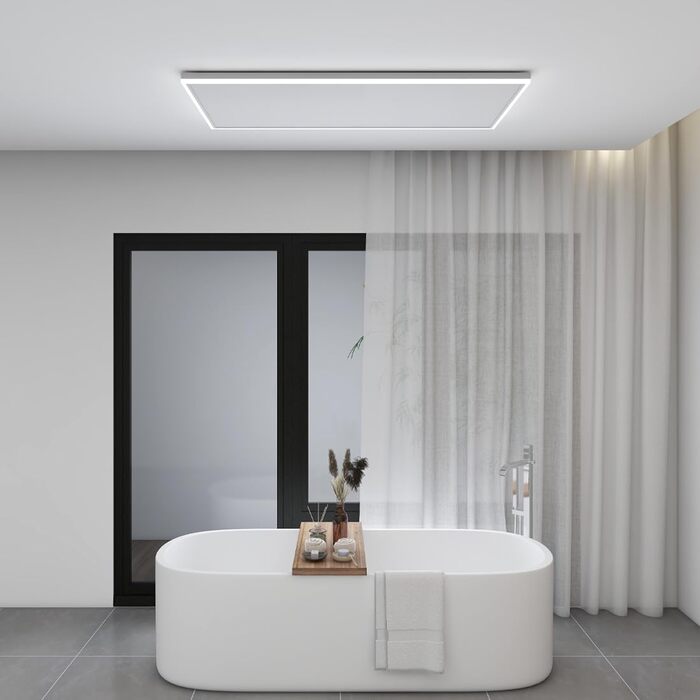 Інфрачервоний стельовий обігрівач, 700 Вт, інфрачервоний стельовий обігрівач зі світлодіодним освітленням, інфрачервоний обігрівач з термостатом, пульт дистанційного керування за допомогою застосунку, електричний стельовий обігрівач, нагрівальна панель, р